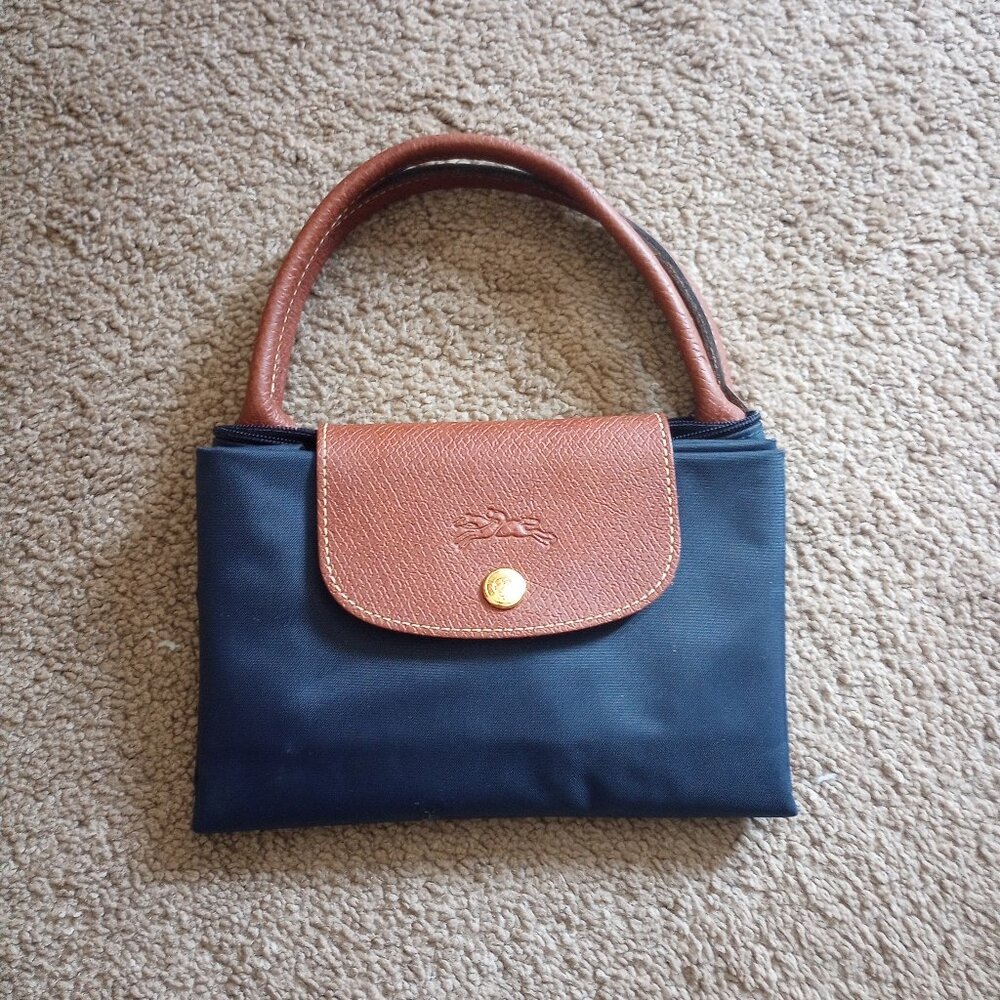 Longchamp Le Pliage Type M Modele Depose Navy